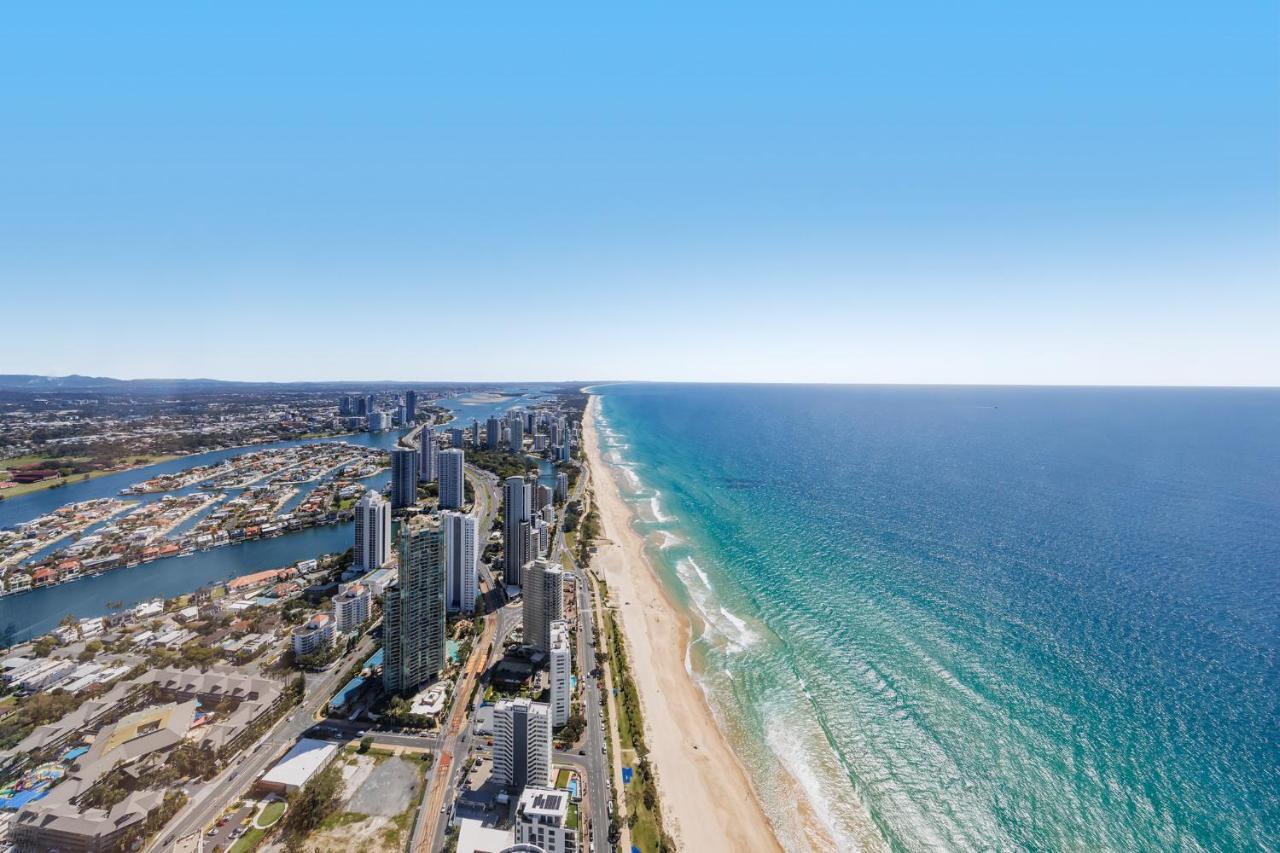 Meriton Suites Surfers Paradise Gold Coast Ngoại thất bức ảnh Aerial view of the Gold Coast, 2018
